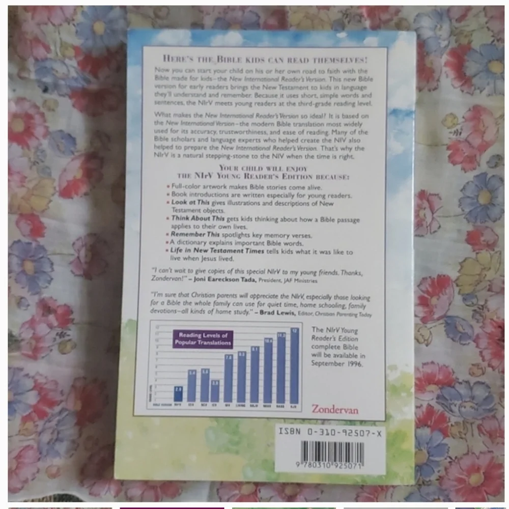 ZONDERVAN Young Readers NIV New Testament Study Bible 1995
